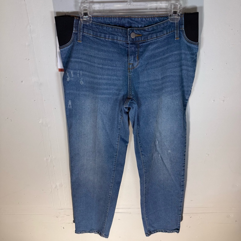 ISABEL MATERNITY JEANS WOMENS SIZE 6 UNDER BELLY STRETCH STRAIGHT LEG‎ 90S Y2K
